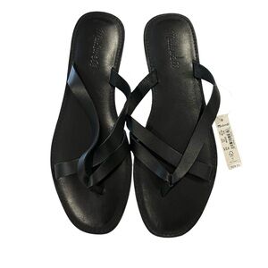 FINAL PFICE NWT NEW Madewell The Boardwalk Thong Sandal in Leather